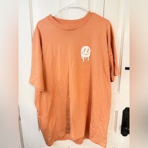 Red Eight Brand Graphic T-Shirt with Smiley Face, Size XL